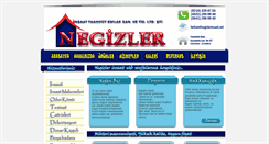 Desktop Screenshot of negizlerinsaat.net